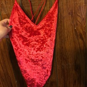 Velvet bodysuit